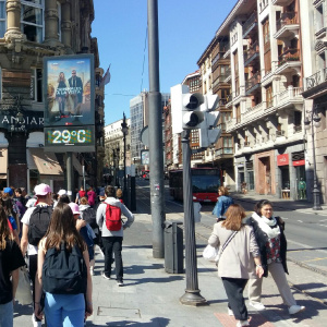 Dans les rues de Bilbao.